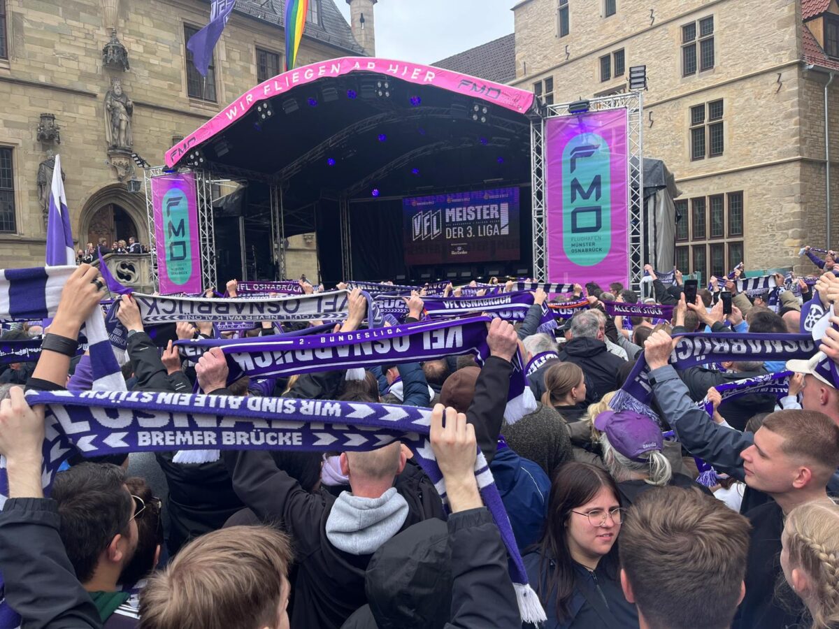 Osnabrück feiert den Aufstieg des VfL / Foto: Mailin Goldkamp