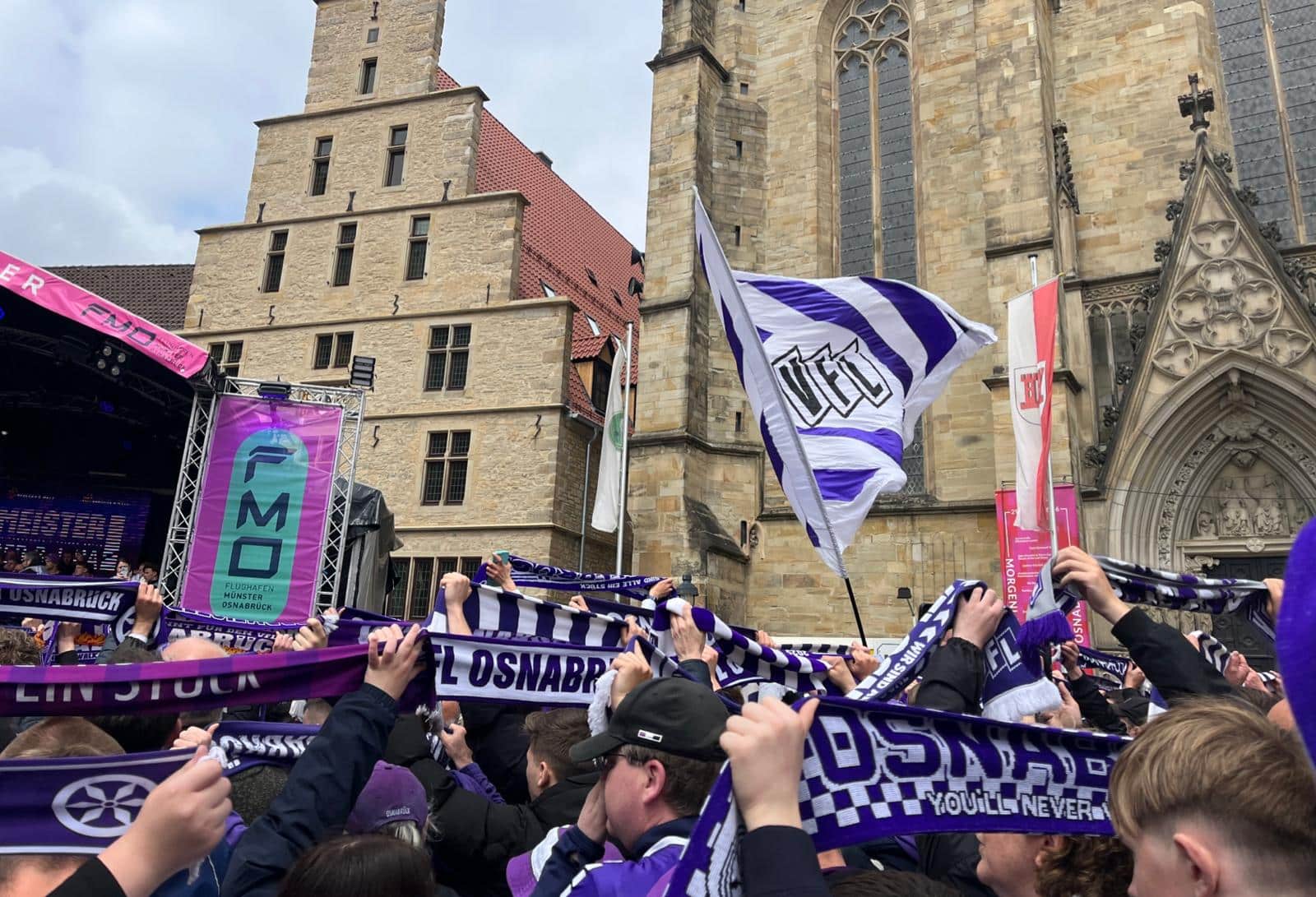 Osnabrück feiert den Aufstieg des VfL / Foto: Mailin Goldkamp