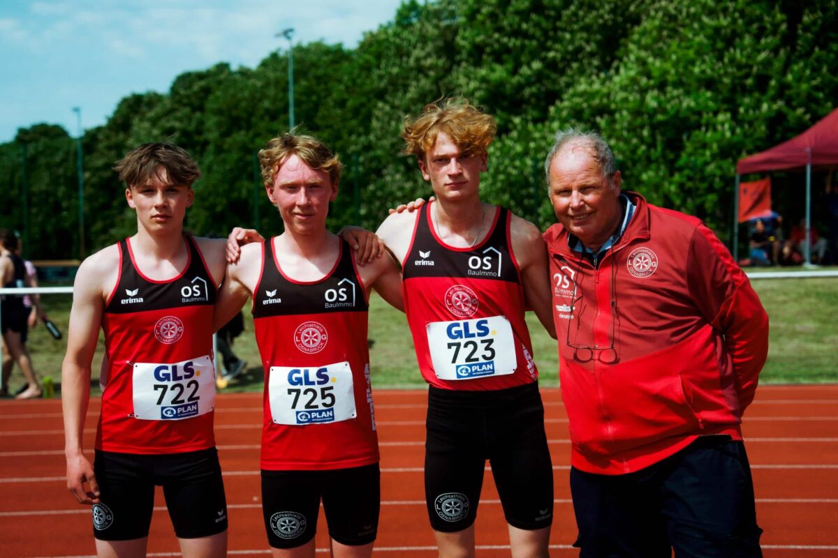 Jakob Langen, Matthias Apel, Konstantin Hans und Anton Siemer. / Foto: LG Osnabrück, Torben Flatemersch