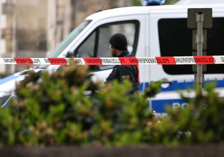 Polizeiabsperrung