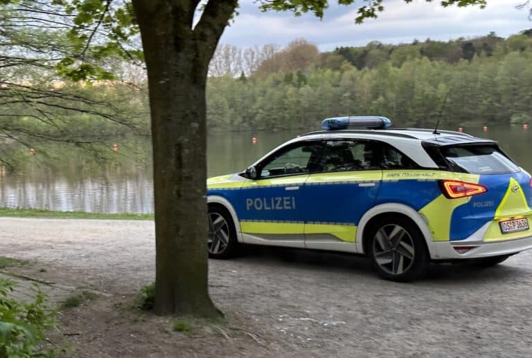 Polizei am Rubbenbruchsee / Archivbild Pohlmann