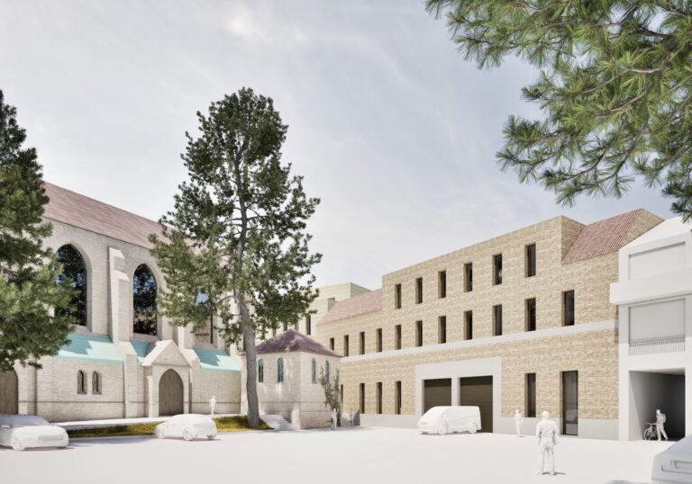 So könnte das Probenzentrum aussehen (Bild KI-generiert). / Foto: Stadt Osnabrück in Innenstadt
