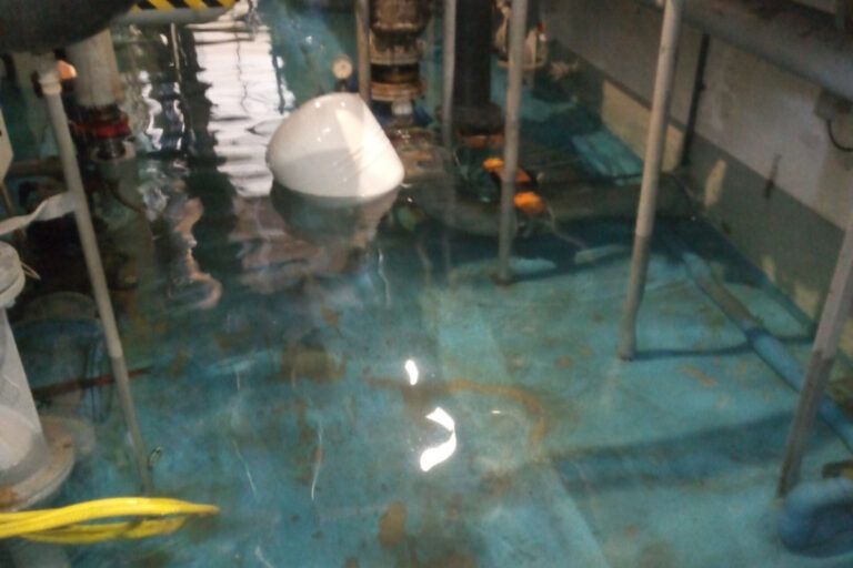 Der Keller der Meller Wellenfreibads steht unter Wasser. / Foto: Stadt Melle