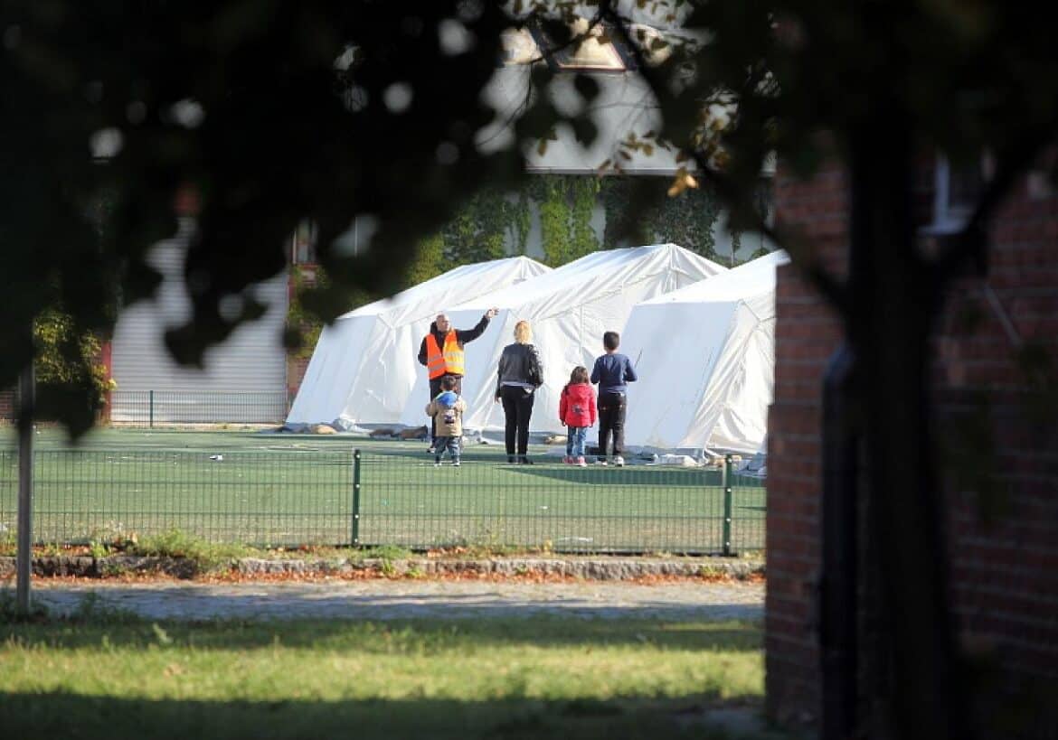 Flüchtlingsfamilie in