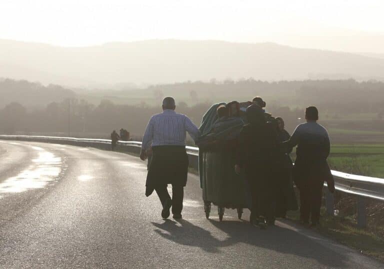 Flüchtlinge auf