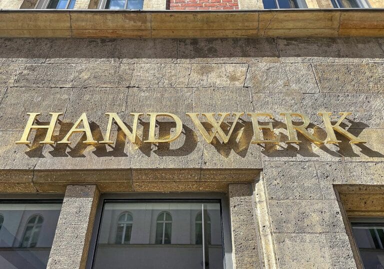 Handwerk-Schriftzug (Archiv)