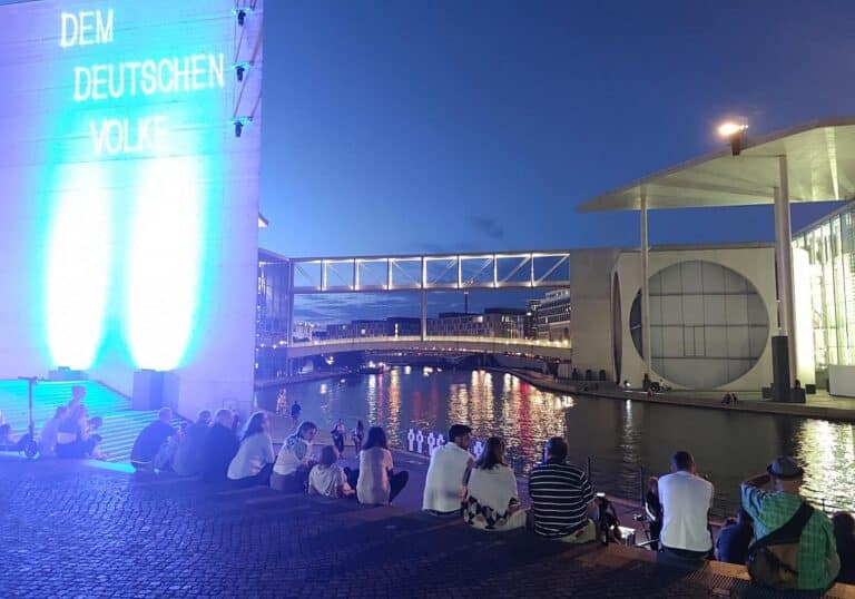 Lichtinstallation am