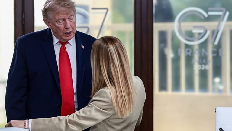 Meloni und Trump: Streit um Foto-Behauptung eskaliert