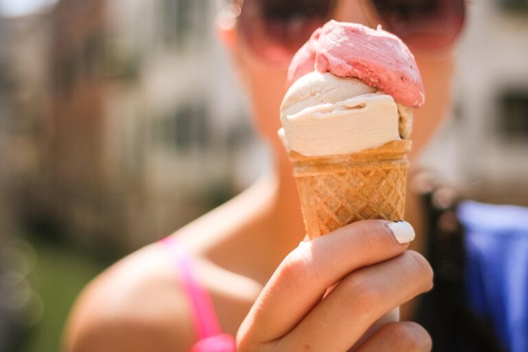 Italienisches Eis im Sommer