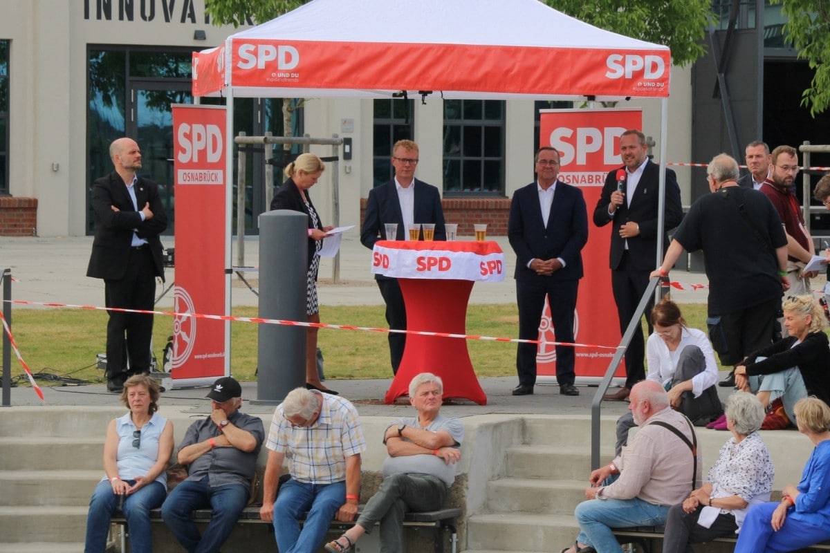 Wahlkampfauftritt der SPD mit Boris Pistorius in Osnabrück. / Foto: Dominik Lapp