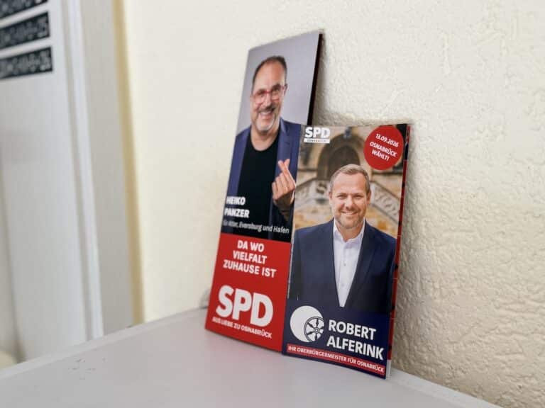 Vor der Haustür warten die Flyer der SPD in Osnabrück (Gesamtstadt)