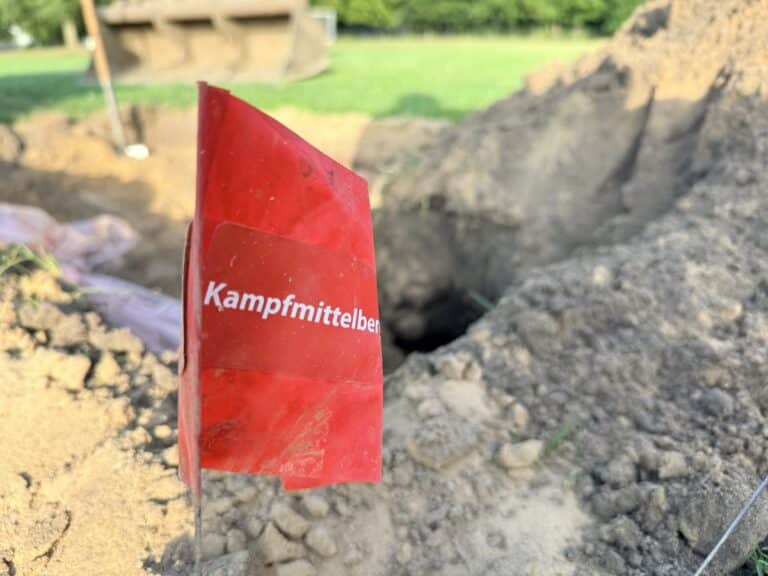 Kampfmittelräumung neben der IGS Osnabrück Eversburg
