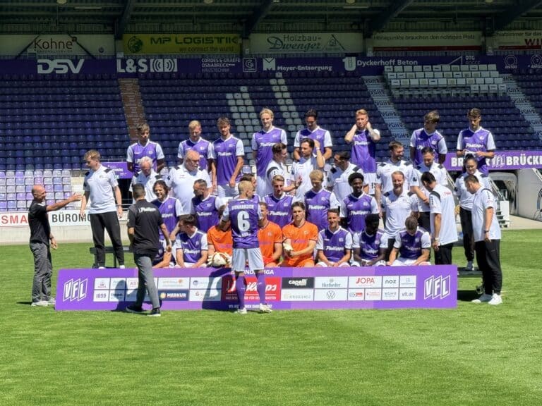 Die Mannschaft des VfL Osnabrück 2026/2027 in Bremer Brücke