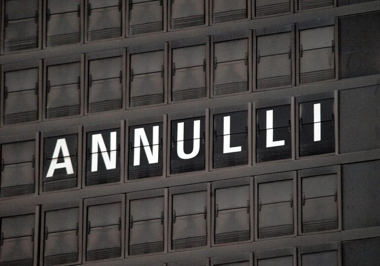 Annullierter Flug