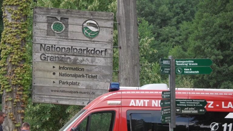 Feuer im Müritz-Nationalpark eingekesselt