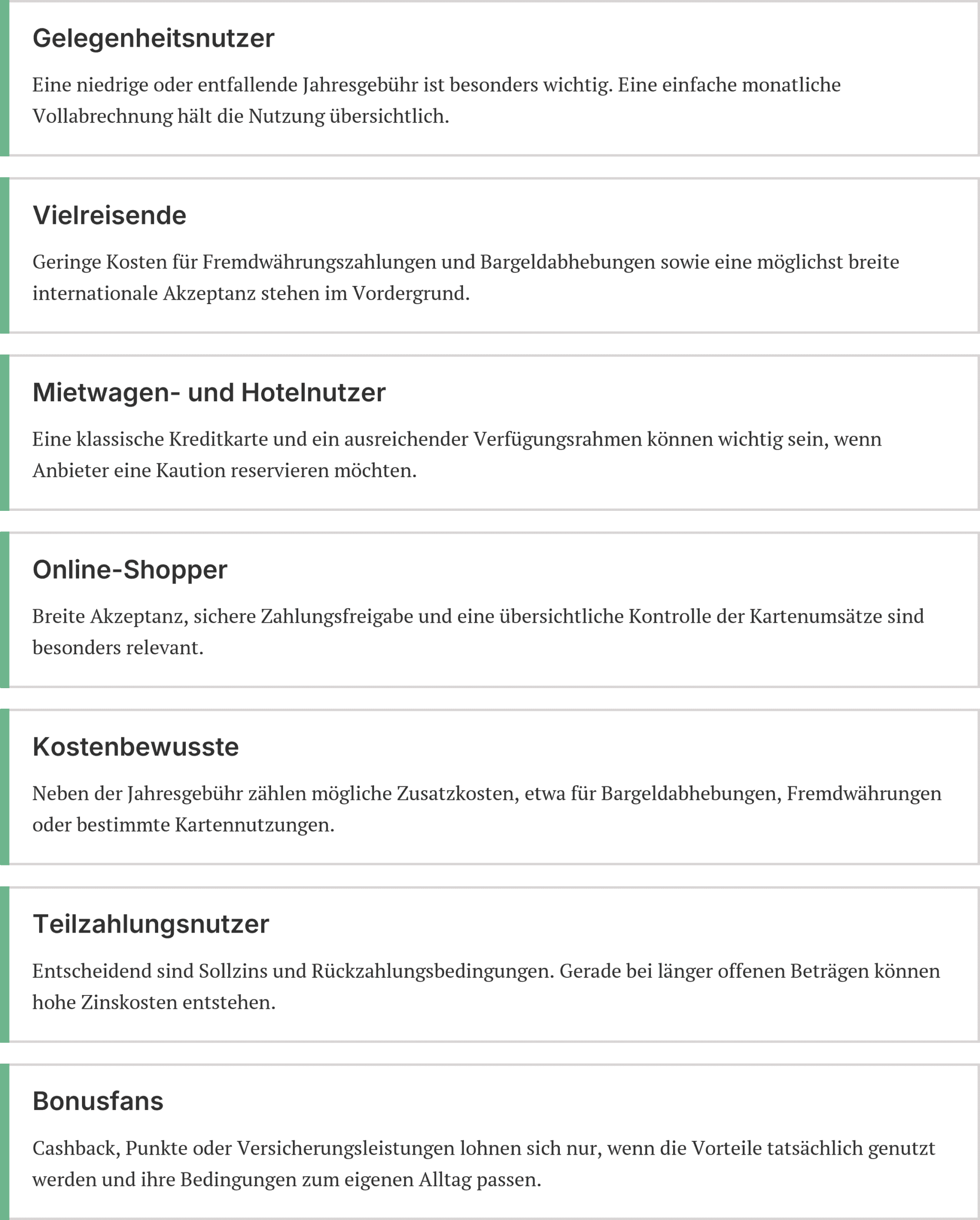 Die Kreditkarte im Finanzcheck: Wann sich ein Wechsel lohnt und was dabei leicht vergessen wird