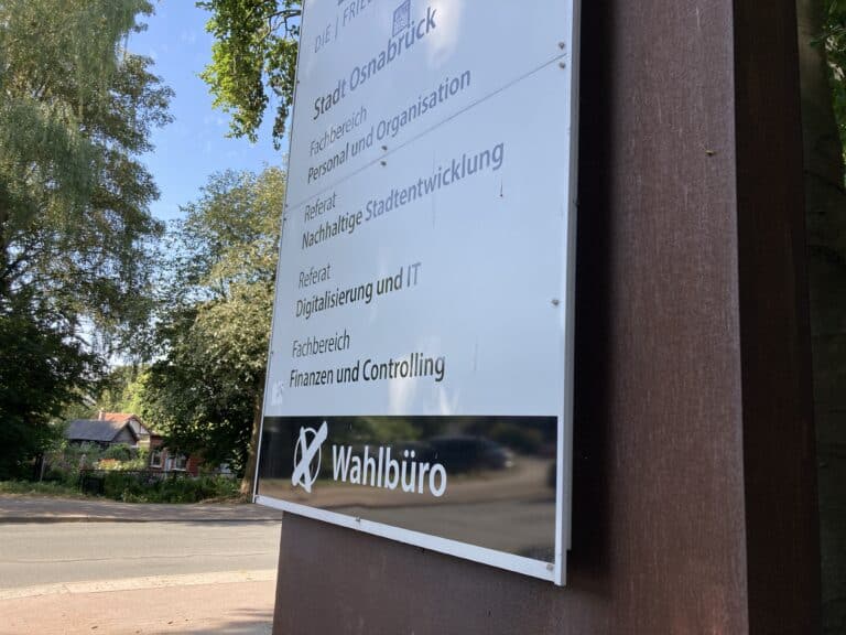 Wahlbüro der Stadt Osnabrück in der Sedanstraße. / Foto: Dominik Lapp in Osnabrück (Gesamtstadt)