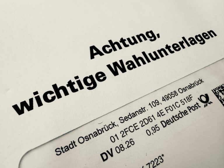 Wahlunterlagen / Foto: Pohlmann in Osnabrück (Gesamtstadt)