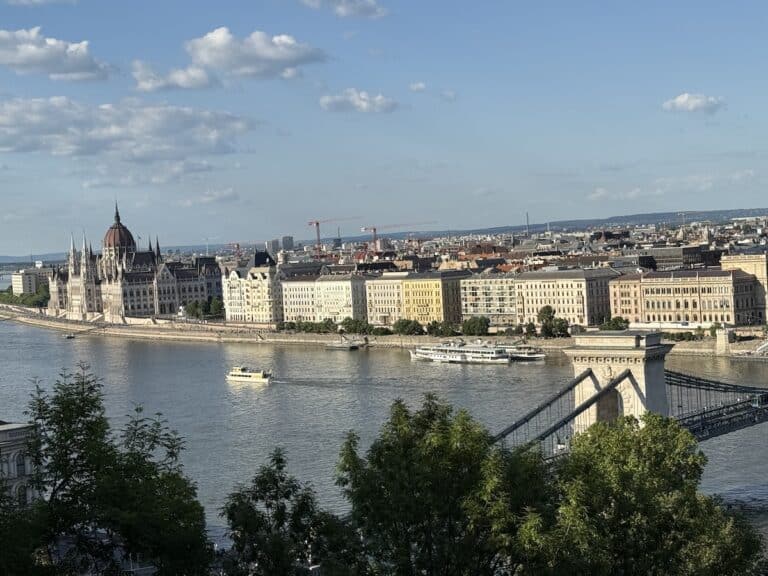 Blick auf die Donau bei Budapest