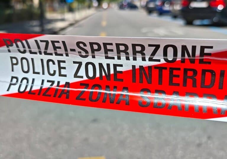 Polizei-Absperrung in