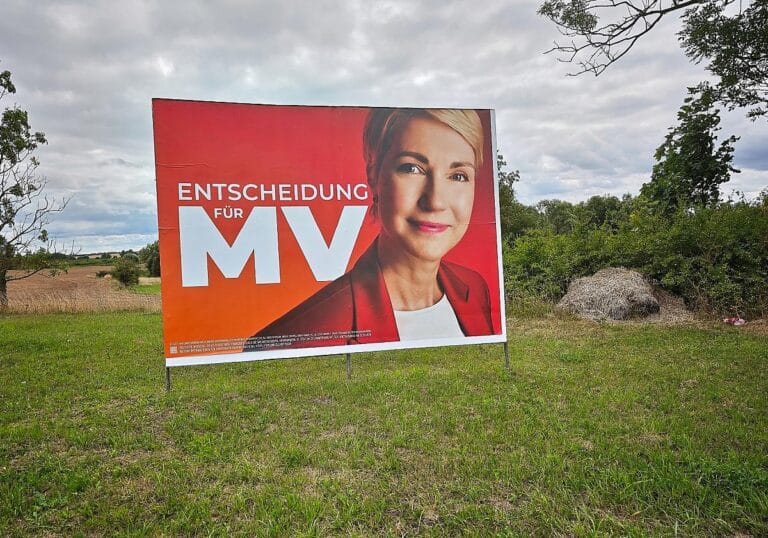 Wahlplakat für