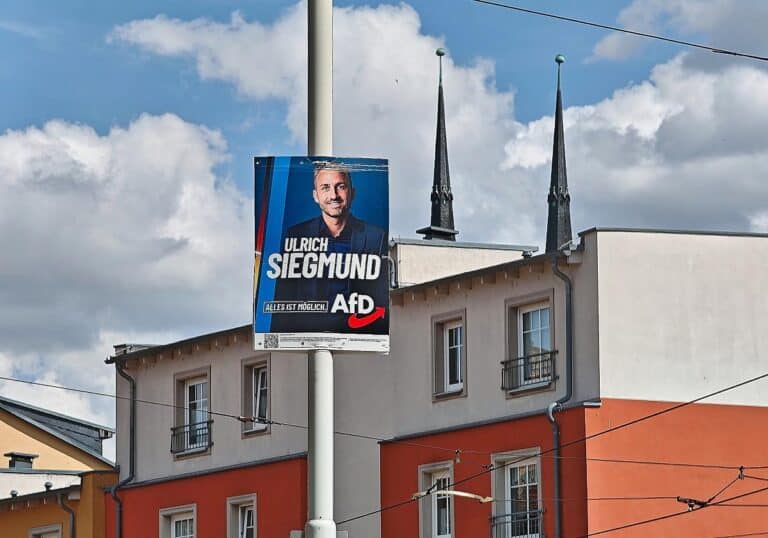 AfD-Wahlplakat mit