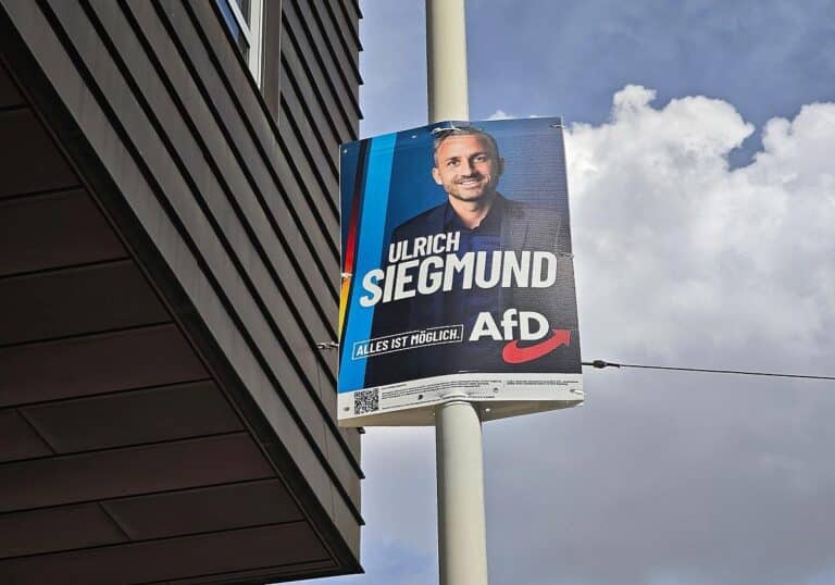 AfD-Wahlplakat mit