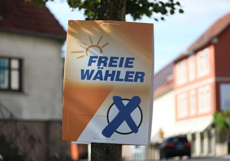 Wahlplakat der