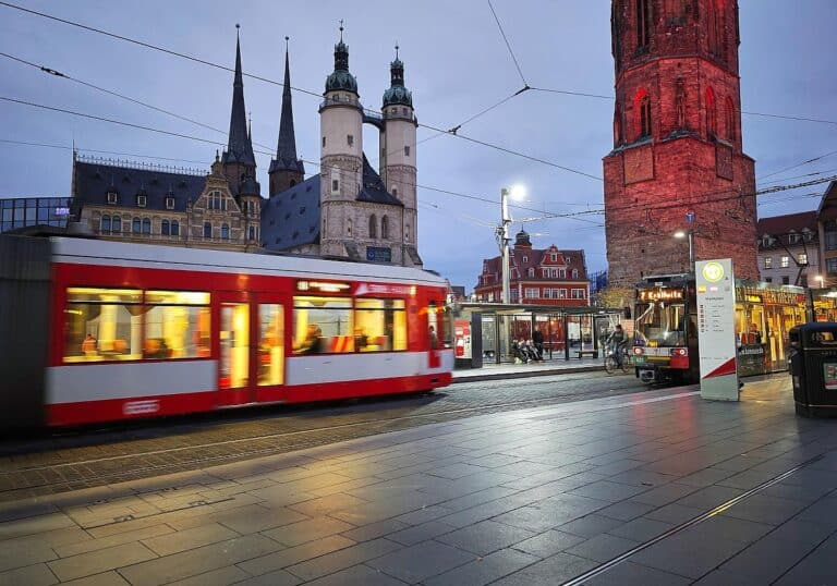 Straßenbahn auf