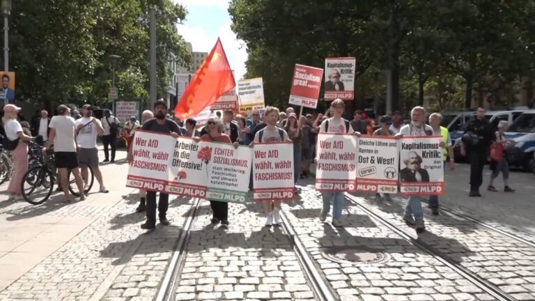 Proteste gegen AfD-Nachwuchs in Magdeburg