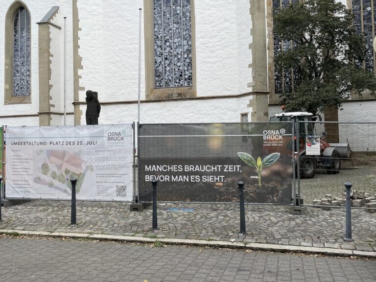 Der Platz des 20. Juli an der Kunsthalle Dominikanerkirche wird umgestaltet. / Foto: Dominik Lapp in Altstadt