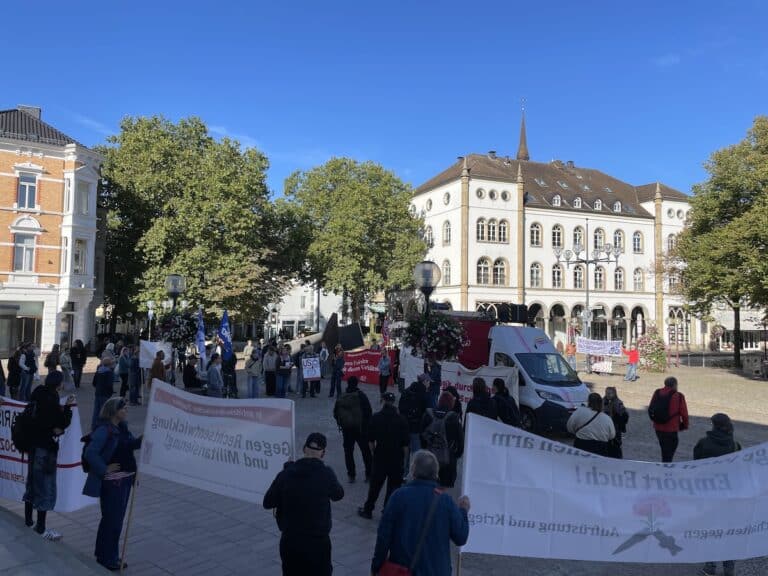Schulstreik in Osnabrück in Innenstadt
