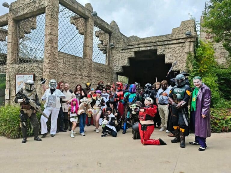 Cosplayer im Zoo Osnabrück. in Schölerberg