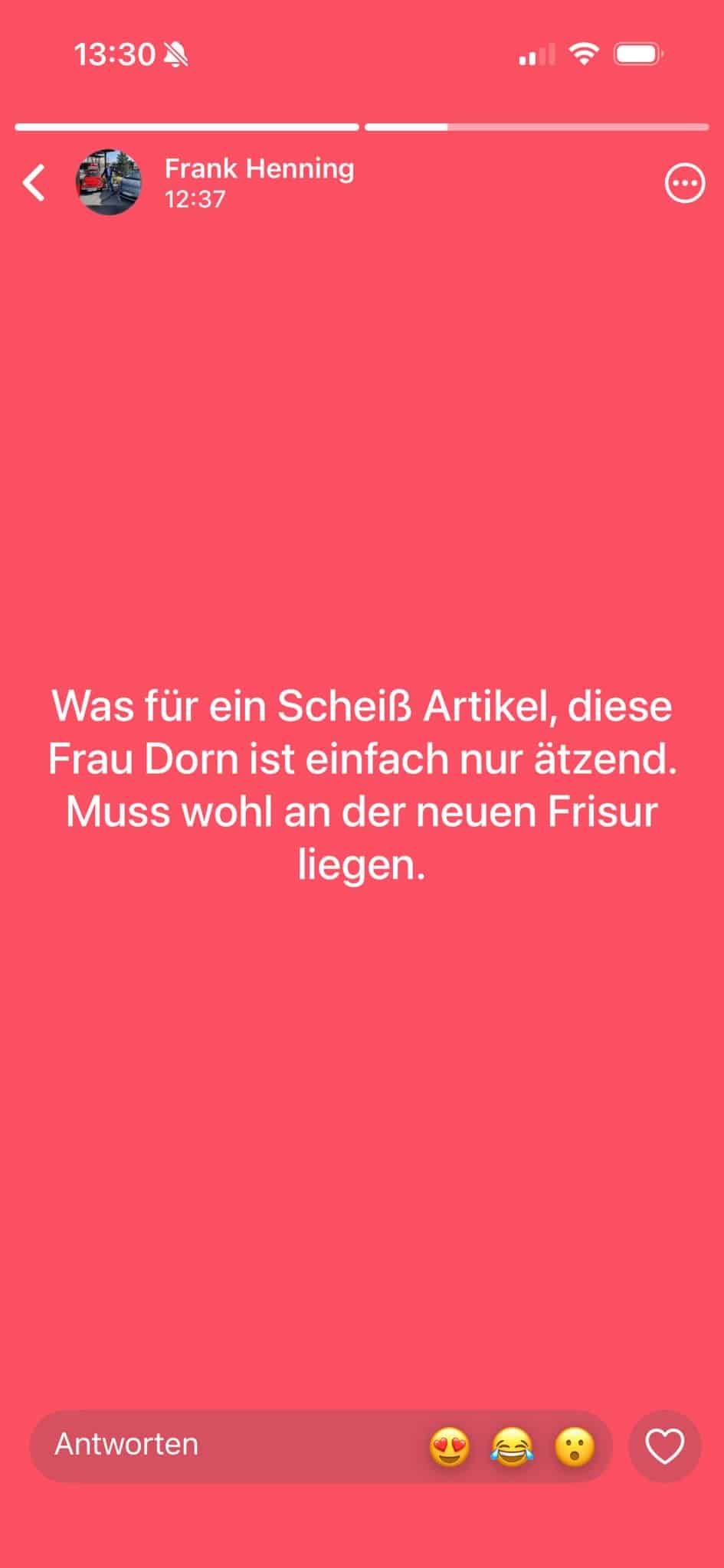öffentlich gepostete Schmähkritik an NOZ-Journalistin