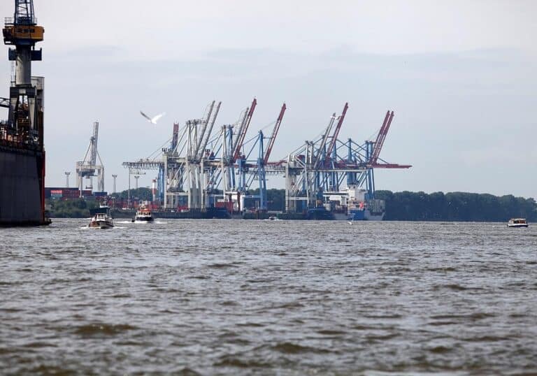 Hamburger Container-Hafen