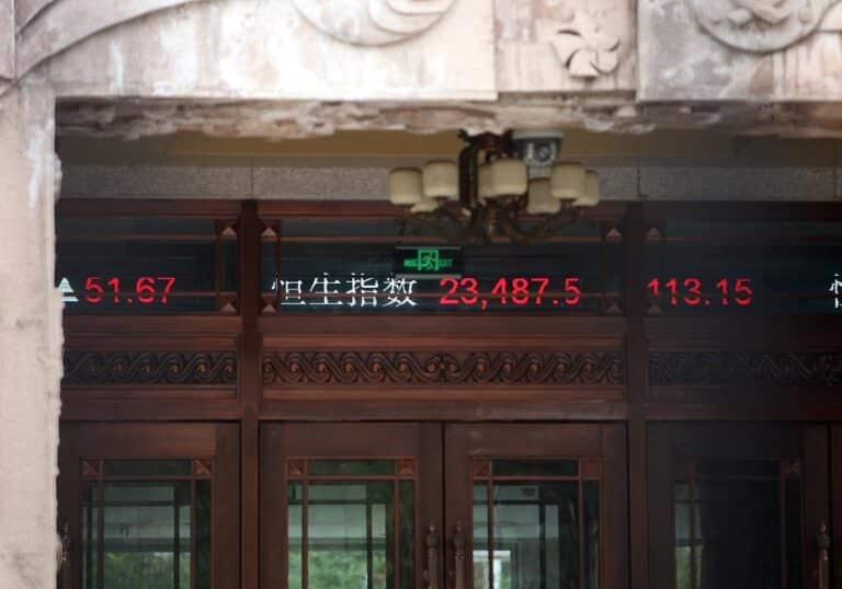 Chinesische Börsenkurse