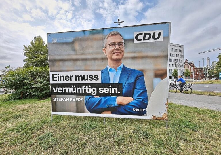 Wahlplakat mit