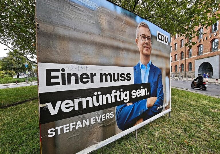 Wahlplakat mit