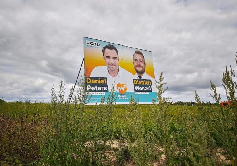 CDU-Wahlplakat für