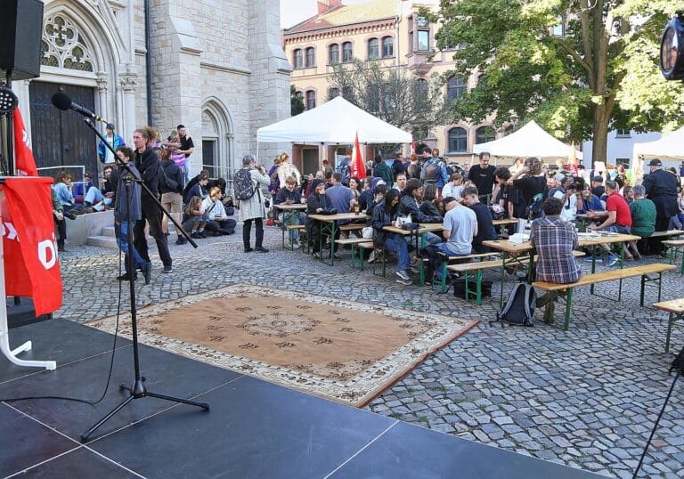 Linke-Wahlparty am