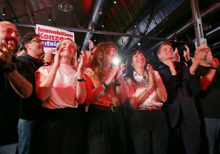 Linken-Wahlparty am