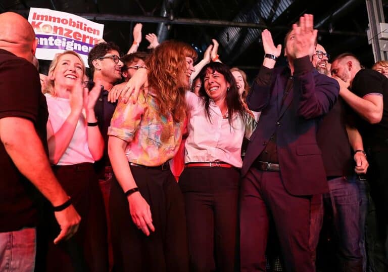Linken-Wahlparty am