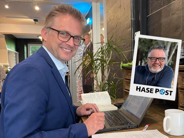 Frank Henning in der NOZ Redaktion in Osnabrück (Gesamtstadt)