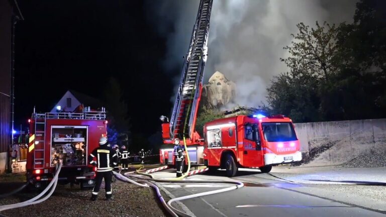 Großbrand auf Bauernhof bei Ravensburg: Fünf Tiere tot
