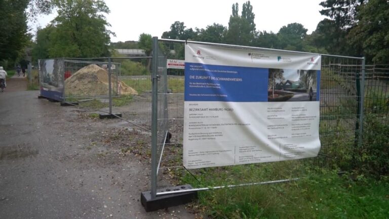 Baustopp für Hamburger Schwanenquartier