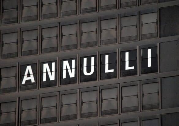 Annullierter Flug