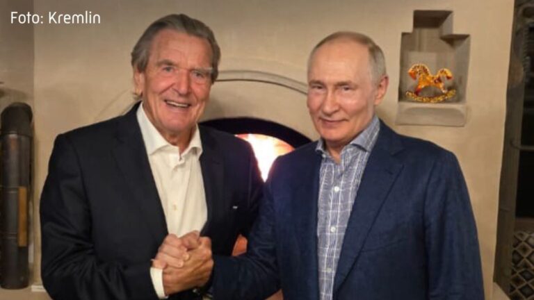 Schröder feiert Putins Geburtstag – massive Kritik