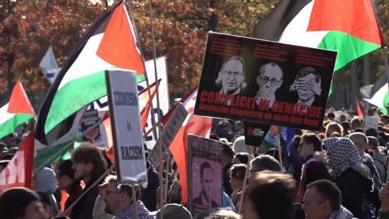 Tausende bei Palästina-Demo im Berliner Regierungsviertel