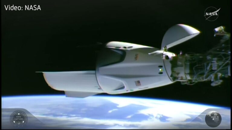 US-Raumkapsel erreicht ISS in Rekordzeit