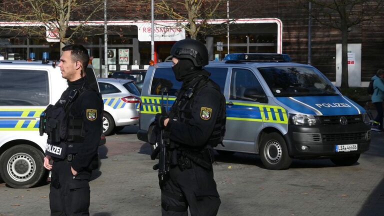 Polizei-Großeinsatz in Halle-Trotha wegen Bedrohungslage